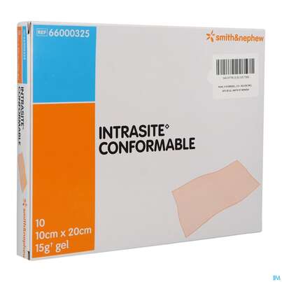 Wundauflagen Intrasite Conformable Vlies +gel 10x 20cm 10st, A-Nr.: 2705443 - 02