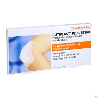 Sie sehen eine Packung Wundverband Cutiplast/vliesstoffverb. Steril/15x7,8cm Wundauf 11x4cm 66801 5st, Produktbild: 03 Wundverband Cutiplast/vliesstoffverb. Steril/15x7,8cm Wundauf 11x4cm 66801 5st, A-Nr.: 5672230 - 03
