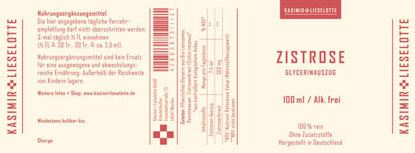 Kasimir und Lieselotte Zistrosen Liquid alkoholfrei, A-Nr.: 5176873 - 03