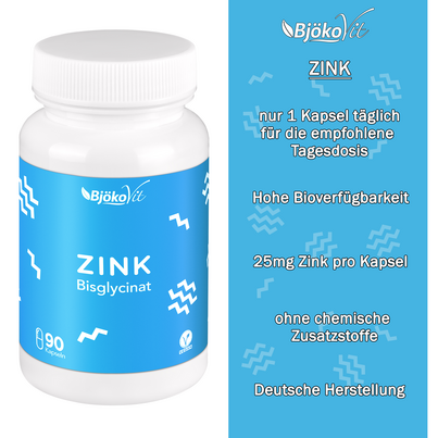 BjökoVit Zink Bisglycinat 25mg Kapseln vegan, A-Nr.: 5174638 - 07