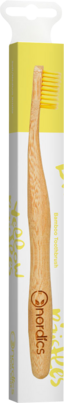 Nordics Öko Zahnbürste Bambus mit gelben Borsten, A-Nr.: 5332014 - 02