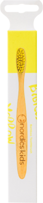Nordics Öko Zahnbürste Kids Bambus mit gelben Borsten, A-Nr.: 5332132 - 02