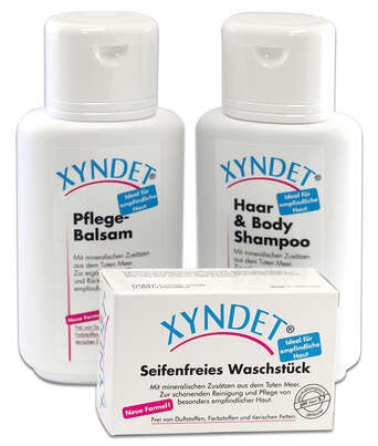 Sie sehen eine Packung XYNDET® Pflege-Balsam, Produktbild: 03 XYNDET® Pflege-Balsam, A-Nr.: 2418040 - 03