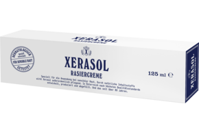 Sie sehen eine Packung Xerasol Rasiercreme 125ml, Produktbild: 01 Xerasol Rasiercreme 125ml, A-Nr.: 4855678 - 01
