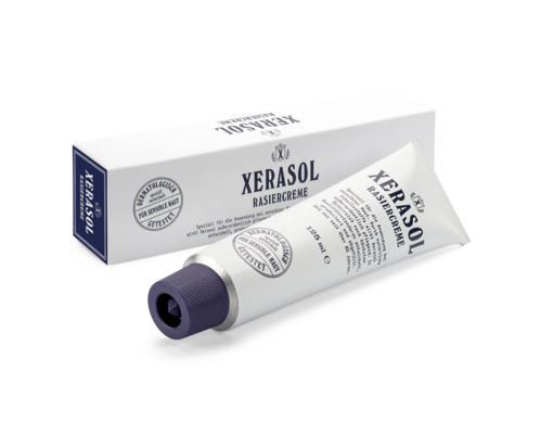 Sie sehen eine Packung Xerasol Rasiercreme 125ml, Produktbild: 03 Xerasol Rasiercreme 125ml, A-Nr.: 4855678 - 03