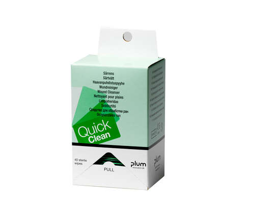 Sie sehen eine Packung Wundreinigungstücher, Produktbild: 03 Wundreinigungstücher, A-Nr.: 4894744 - 03