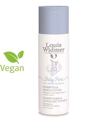 Sie sehen eine Packung Widmer BabyPure Shampoo und Waschlotion, Produktbild: 01 Widmer BabyPure Shampoo und Waschlotion, A-Nr.: 5107501 - 01