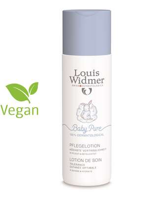 Sie sehen eine Packung Widmer BabyPure Pflegelotion, Produktbild: 01 Widmer BabyPure Pflegelotion, A-Nr.: 5107470 - 01