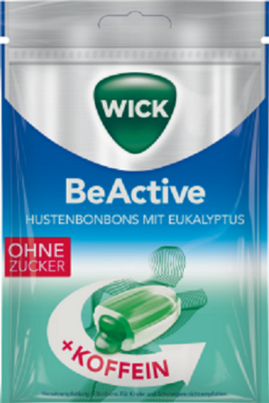 Sie sehen eine Packung WICK BeActive zfr 72g,Btl., Produktbild: 01 WICK BeActive zfr 72g,Btl., A-Nr.: 5202895 - 01
