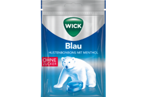 Sie sehen eine Packung WICK BLAU zfr. 72g, Btl., Produktbild: 01 WICK BLAU zfr. 72g, Btl., A-Nr.: 3833516 - 01