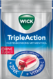 Sie sehen eine Packung WICK TRIPLE ACTION zfr. 72g,Btl., Produktbild: 01 WICK TRIPLE ACTION zfr. 72g,Btl., A-Nr.: 4777234 - 01