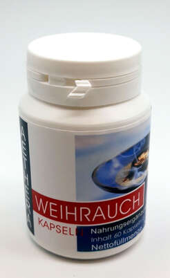 Sie sehen eine Packung Weihrauch Kapseln Aethera, Produktbild: 01 Weihrauch Kapseln Aethera, A-Nr.: 3859272 - 01