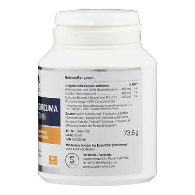 Supplementa Weihrauch/Curcuma Kapseln, A-Nr.: 5596747 - 02