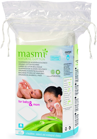 Sie sehen eine Packung Masmi Organic Care - Bio Reinigungspads, Produktbild: 02 Masmi Organic Care - Bio Reinigungspads, A-Nr.: 4368926 - 02