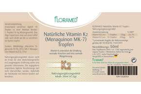 Floramed Vitamin D2 (Menaquinon MK-7) Tropfen natürlich, A-Nr.: 5106737 - 01