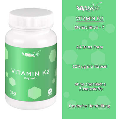 BjökoVit Vitamin K2 MK7 all-trans Kapseln vegan, A-Nr.: 5174727 - 07