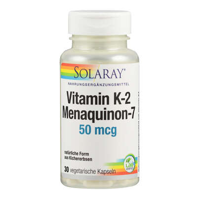 Sie sehen eine Packung Supplementa Vitamin K2 Menaquinon-7 50 mcg Kapseln, Produktbild: 01 Supplementa Vitamin K2 Menaquinon-7 50 mcg Kapseln, A-Nr.: 5598060 - 01