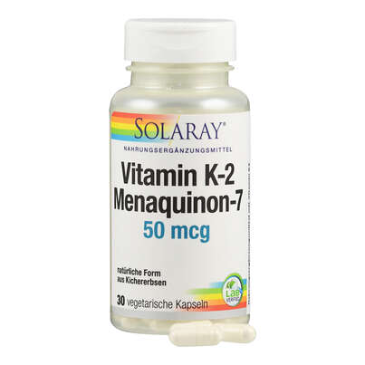 Sie sehen eine Packung Supplementa Vitamin K2 Menaquinon-7 50 mcg Kapseln, Produktbild: 04 Supplementa Vitamin K2 Menaquinon-7 50 mcg Kapseln, A-Nr.: 5598060 - 04