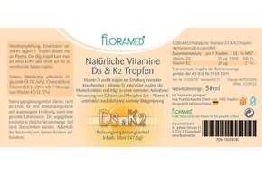 Floramed Vitamin D3 &amp;amp; K2 Tropfen natürlich, A-Nr.: 5106743 - 01