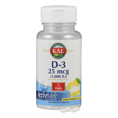 Sie sehen eine Packung Supplementa Vitamin D3 1000 i.E. ActivMelt Tabletten, Produktbild: 04 Supplementa Vitamin D3 1000 i.E. ActivMelt Tabletten, A-Nr.: 5597741 - 04