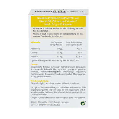 BjökoVit Vitamin D3 Kapseln vegan, A-Nr.: 5174584 - 03
