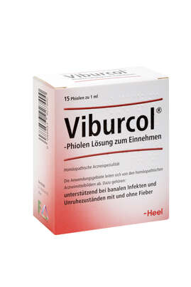 Sie sehen eine Packung Viburcol®-Phiolen, Produktbild: 01 Viburcol®-Phiolen, A-Nr.: 3927401 - 01