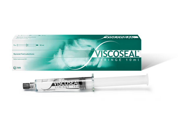 Sie sehen eine Packung Viscoseal 10ml Fertigspritze 1 Stk., Produktbild: 01 Viscoseal 10ml Fertigspritze 1 Stk., A-Nr.: 4072077 - 01