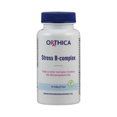 Sie sehen eine Packung Stress B Complex Tabletten Kapseln Orthica, Produktbild: 01 Stress B Complex Tabletten Kapseln Orthica, A-Nr.: 5395316 - 01