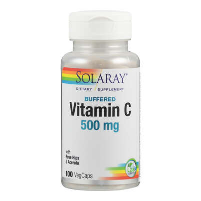 Sie sehen eine Packung Supplementa Vitamin C 500 mg mit Hagebutte & Acerola, gepuffert Kapseln, Produktbild: 01 Supplementa Vitamin C 500 mg mit Hagebutte & Acerola, gepuffert Kapseln, A-Nr.: 5574912 - 01