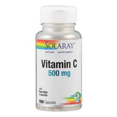 Sie sehen eine Packung Supplementa Vitamin C 500 mg mit Hagebutte & Acerola Kapseln, Produktbild: 01 Supplementa Vitamin C 500 mg mit Hagebutte & Acerola Kapseln, A-Nr.: 5574906 - 01