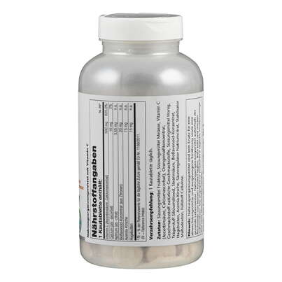 Sie sehen eine Packung Supplementa Vitamin C Kautabletten, gepuffert, 500 mg Orange, Produktbild: 02 Supplementa Vitamin C Kautabletten, gepuffert, 500 mg Orange, A-Nr.: 5597830 - 02