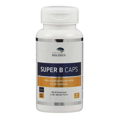 Sie sehen eine Packung Supplementa Super B Caps Kapseln, Produktbild: 01 Supplementa Super B Caps Kapseln, A-Nr.: 5596569 - 01