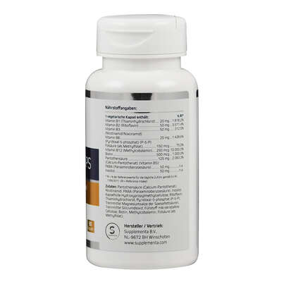 Sie sehen eine Packung Supplementa Super B Caps Kapseln, Produktbild: 02 Supplementa Super B Caps Kapseln, A-Nr.: 5596569 - 02