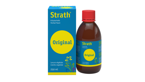 Sie sehen eine Packung Strath® Original flüssig – bewährt seit Generationen., Produktbild: 01 Strath® Original flüssig – bewährt seit Generationen., A-Nr.: 4781081 - 01