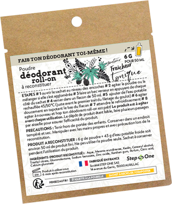 Sie sehen eine Packung Deo RollOn Pulver Tonic fresh StepOne, Produktbild: 01 Deo RollOn Pulver Tonic fresh StepOne, A-Nr.: 5666956 - 01