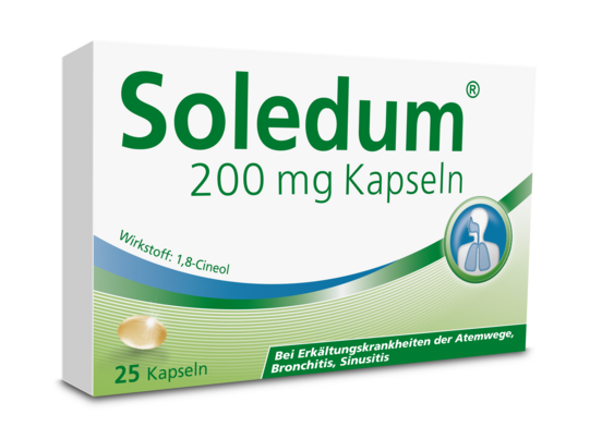 Sie sehen eine Packung Soledum® 200 mg, Produktbild: 01 Soledum® 200 mg, A-Nr.: 4205207 - 01
