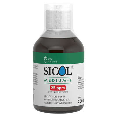 Sie sehen eine Packung doc nature’s SICOL® MEDIUM-F 25 ppm, Produktbild: 01 doc nature’s SICOL® MEDIUM-F 25 ppm, A-Nr.: 5619419 - 01