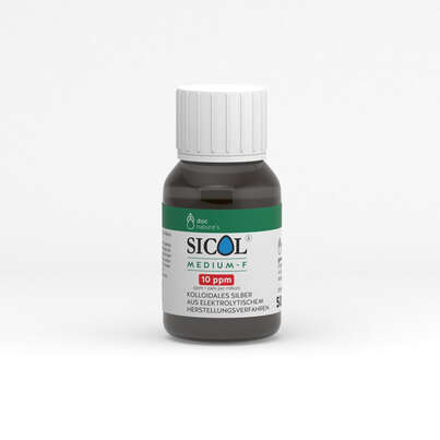 Sie sehen eine Packung doc nature’s SICOL® MEDIUM-F 10 ppm, Produktbild: 03 doc nature’s SICOL® MEDIUM-F 10 ppm, A-Nr.: 5619388 - 03