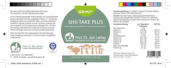 Gamu Shii-take Plus Kapseln, A-Nr.: 5600325 - 03