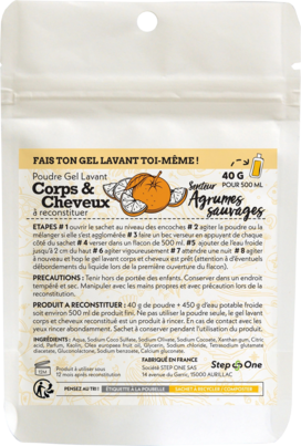 Sie sehen eine Packung 2in1 Shampoo & Duschgel Wilde Orange Minze StepOne, Produktbild: 01 2in1 Shampoo & Duschgel Wilde Orange Minze StepOne, A-Nr.: 5454326 - 01