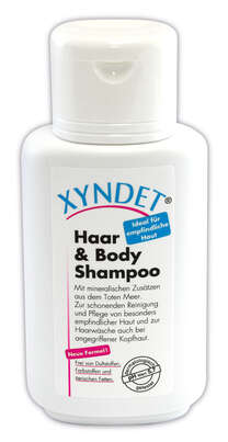 Sie sehen eine Packung XYNDET® Haar & Body Shampoo, Produktbild: 02 XYNDET® Haar & Body Shampoo, A-Nr.: 2418034 - 02