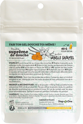 Duschgel Pulver Vanille-Karamel StepOne, A-Nr.: 5454289 - 01