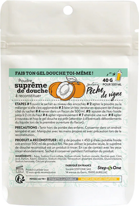 Duschgel Pulver Pfirsich StepOne, A-Nr.: 5454266 - 01