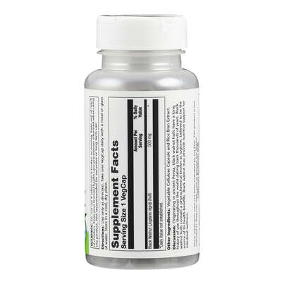 Sie sehen eine Packung Supplementa Schwarze Walnussschale Kapseln, Produktbild: 02 Supplementa Schwarze Walnussschale Kapseln, A-Nr.: 5574562 - 02