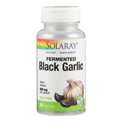 Sie sehen eine Packung Supplementa Schwarzer Knoblauch, fermentiert Kapseln, Produktbild: 01 Supplementa Schwarzer Knoblauch, fermentiert Kapseln, A-Nr.: 5574579 - 01