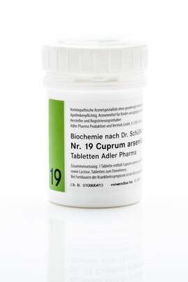 Sie sehen eine Packung Schüßler Salz Adler Nr. 19 D12 Tabletten, Produktbild: 01 Schüßler Salz Adler Nr. 19 D12 Tabletten, A-Nr.: 2263471 - 01