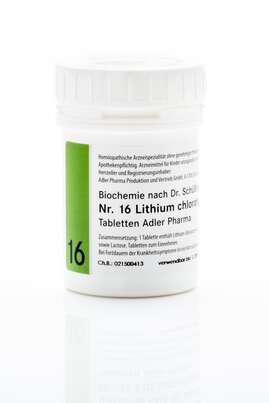 Sie sehen eine Packung Schüßler Salz Adler Nr. 16 D12 Tabletten, Produktbild: 01 Schüßler Salz Adler Nr. 16 D12 Tabletten, A-Nr.: 2629825 - 01
