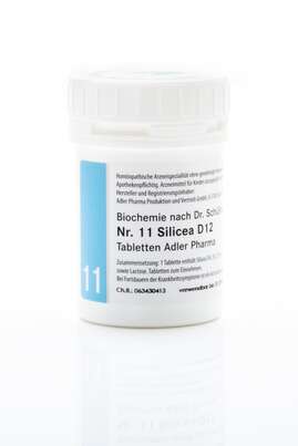 Sie sehen eine Packung Schüßler Salz Adler Nr. 11 D12 Tabletten, Produktbild: 01 Schüßler Salz Adler Nr. 11 D12 Tabletten, A-Nr.: 2262879 - 01