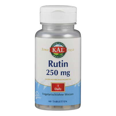 Sie sehen eine Packung Supplementa Rutin 250mg Tabletten, Produktbild: 01 Supplementa Rutin 250mg Tabletten, A-Nr.: 5395440 - 01