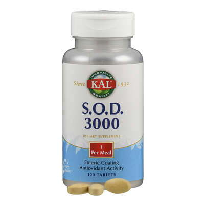 Sie sehen eine Packung Supplementa SOD 3000 Enteric Coated Tabletten, Produktbild: 04 Supplementa SOD 3000 Enteric Coated Tabletten, A-Nr.: 5597600 - 04